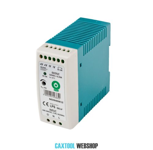 MW Power MDIN40W12 DIN rail power supply 40W 12V 3.33A