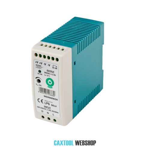 MW Power MDIN40W24 DIN rail power supply 40W 24V 1.7A