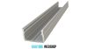 GLALU surface mountable aluminium LED profile 9x16mm 1000mm natural