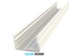 GLALU surface mountable aluminium LED profile 9x16mm 3000mm white