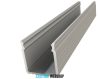 GLALU surface mountable anodized aluminium LED profile 16x16mm 4150mm silver