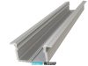 GLALU recessed anodized aluminium LED profile 9x16mm 3000mm silver