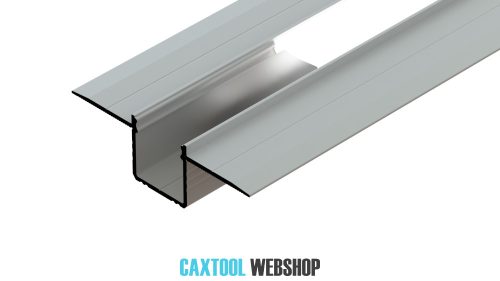 GLALU hidden aluminium LED profile 12,5x16mm 3000mm natural