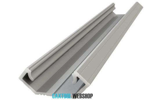 GLALU anodized aluminium LED corner profile 8,5x12mm 1000mm silver