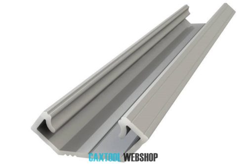 GLALU anodized aluminium LED corner profile 8,5x12mm 4150mm silver