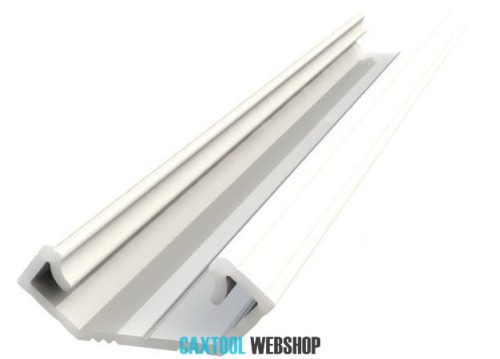 GLALU aluminium LED corner profile 8,5x12mm 1000mm white