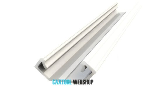 GLALU aluminium LED corner profile 8,5x12mm 2020mm white