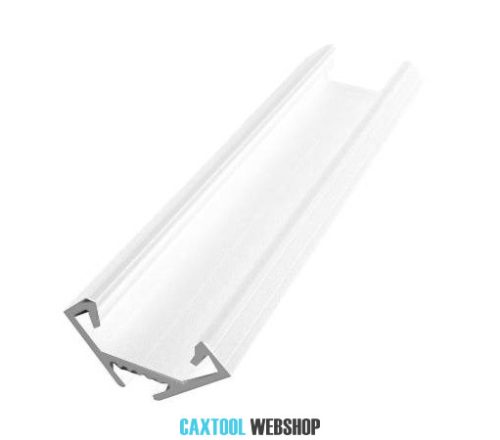 GLALU aluminium LED corner profile 12x12mm 1000mm white