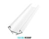 GLALU aluminium LED corner profile 12x12mm 3000mm white