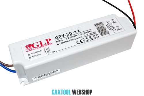 GLP plastic LED power supply GPV-50-12 50W 12V 4A