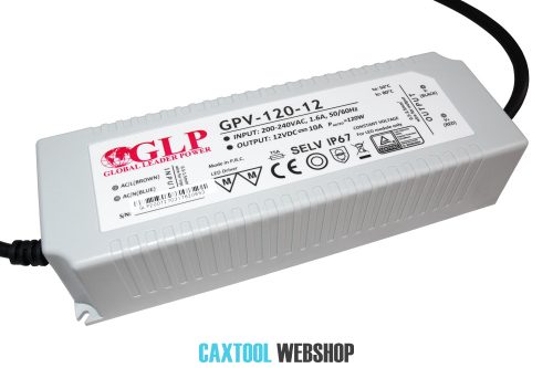 GLP plastic LED power supply GPV-120-12 120W 12V 10A