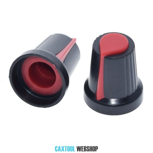 Potentiometer Knob Rotary Cap Inner 6mm External 15mm*17mm Red