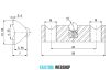 I6 slide nut 58x10,5x7 mm, M5 6mm groove