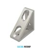 B10 angle corner connector 40 x 80, 10mm groove