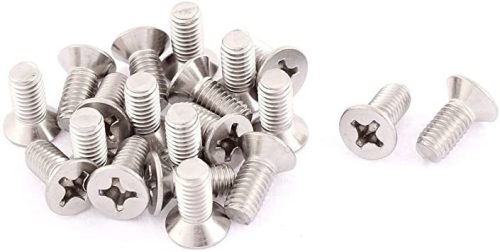 CSK head screw with PH DIN 965 4.8 ZP M5x12