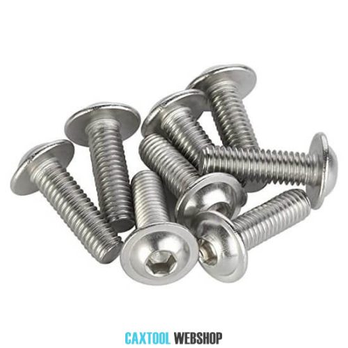 Hexagon socket button head screw with flange DIN 7380 A2 M4x10