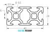 Profil aluminiowy konstrukcyjny 20x40 B-Typ rowek 6 (Na wymiar)